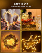 Christmas String Lights, 60 LED Waterproof Twinkle Lights