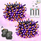 2-Pack Christmas String Lights, 33ft 100 LED Waterproof Twinkle Lights