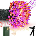 100 LED Halloween Twinkle Lights, 33ft Waterproof for Porch