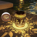2-Pack Classic Hummingbird Solar Lanterns for Outdoor, Waterproof LED