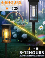 4-Pack Solar Pathway Lights, Waterproof LED Driveway Lights