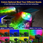 Solar Yard Spotlights, 7-Mode Waterproof
