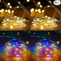 Christmas Porch String Lights, 16ft 50 LED Waterproof