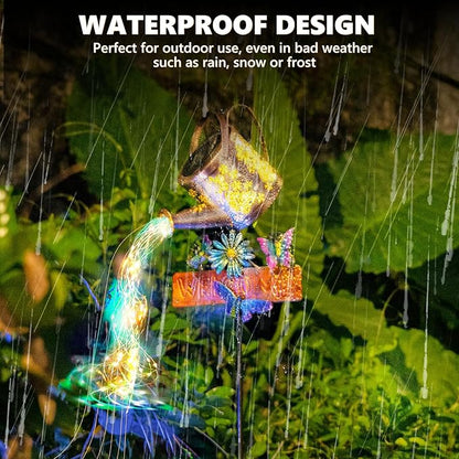 Solar Watering Can Lights, Solar Garden Lights Flower Bed Decor, IP65 Waterproof Outdoor Garden Decor, Garden Gifts for Women Mom Grandma