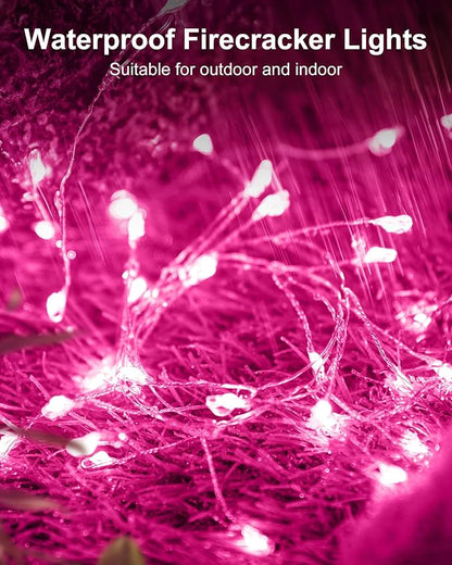 5ft Christmas LED String Lights, Waterproof Timer Lights