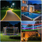 Portable Camping Lights 33ft, Rechargeable 8-Mode