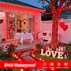 Christmas Backyard String Lights 4-Pack, 5ft 50 LED Waterproof