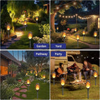 Solar Pathway Lights 12-Pack, Yard LED