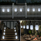 10-Pack Outdoor String Lights, Cool White Waterproof LED