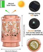 Turtle Solar Patio Lanterns, Elegant Waterproof LED