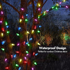 Christmas Porch String Lights, 20ft 60 LED Waterproof