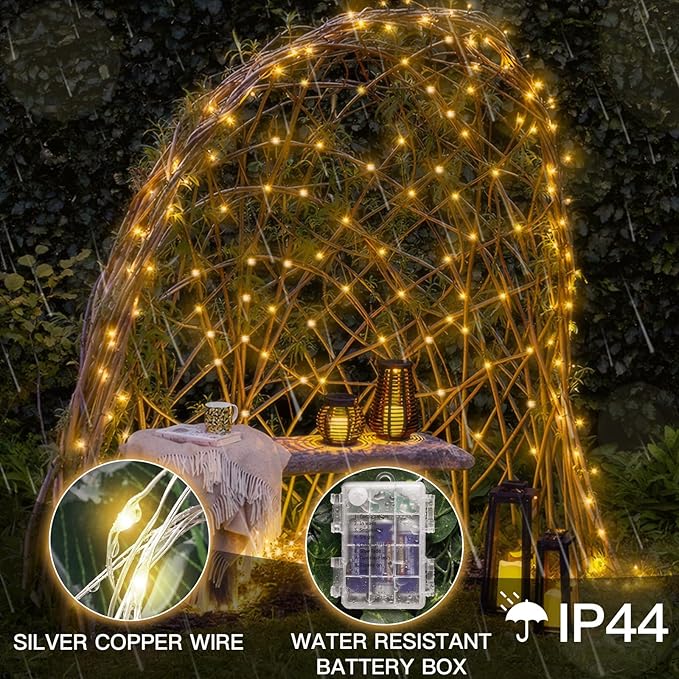 Christmas String Lights, 33ft 100 LED Waterproof Twinkle Lights