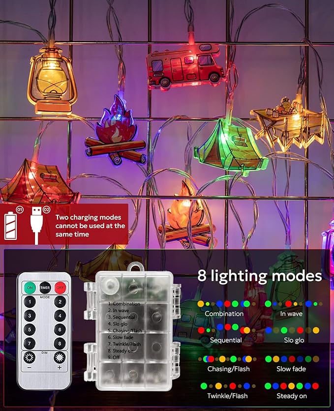Christmas String Lights, 20 LED Waterproof Twinkle Lights