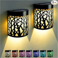2-Pack Warm White Solar Deck Lights, Outdoor LED