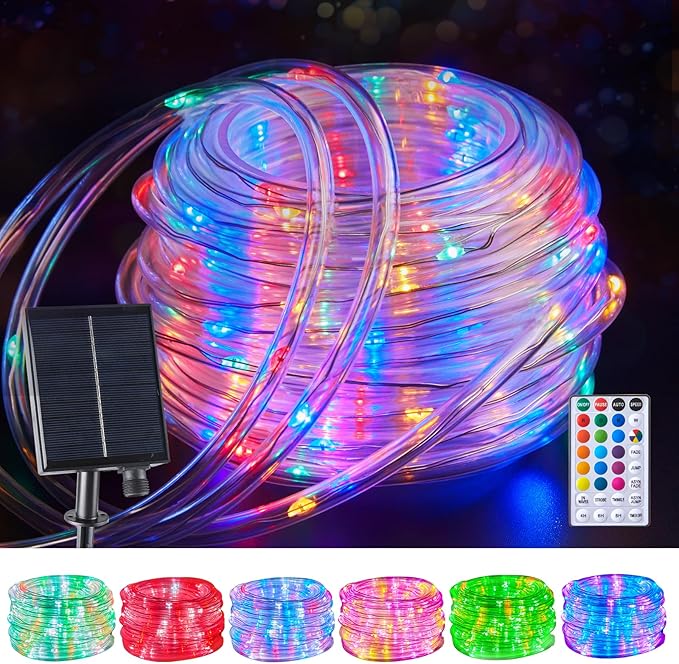 Camping Tent String Lights, 39ft Rechargeable LED