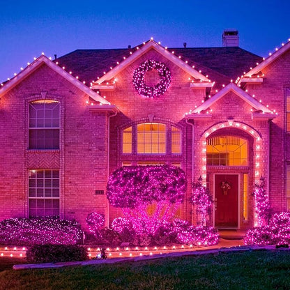8-Pack Christmas String Lights, 16ft 50 LED Waterproof Twinkle Lights