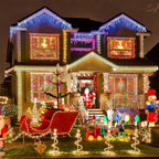 200 LED Christmas Fairy Lights, 8-Mode Waterproof