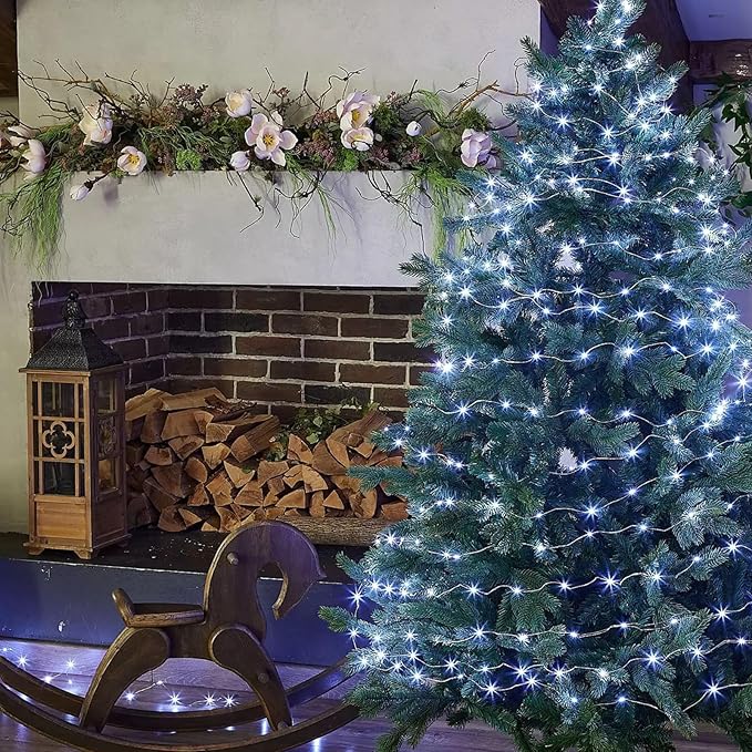 16ft Christmas LED String Lights, Waterproof Timer Lights