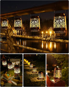 Solar Hummingbird Lanterns, Outdoor Hanging LED Decor