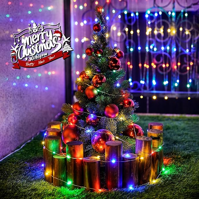 Christmas Fairy Lights 8-Pack, 16ft 50 LED Battery Twinkle Lights