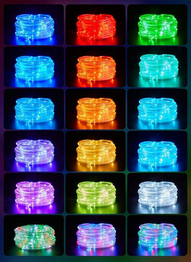 Camping Tent String Lights, 39ft Rechargeable LED