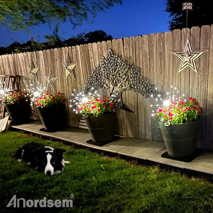 6-Pack Solar Landscape Lights for Walkway