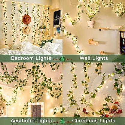 33ft Warm White String Lights for Yard, Waterproof LED