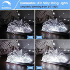 33ft Cool White Outdoor Edison String Lights, Weatherproof