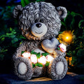 Bear Solar Lawn Figurine Light, Waterproof