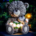Bear Solar Lawn Figurine Light, Waterproof