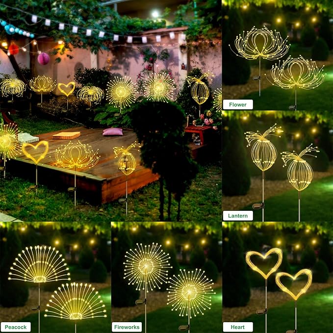 2-Pack Solar Landscape Lights for Yard