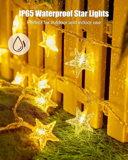 Outdoor String Lights, 17ft Warm White Waterproof LED
