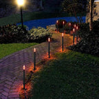 Black Solar Path Lights, Outdoor Walkway LED