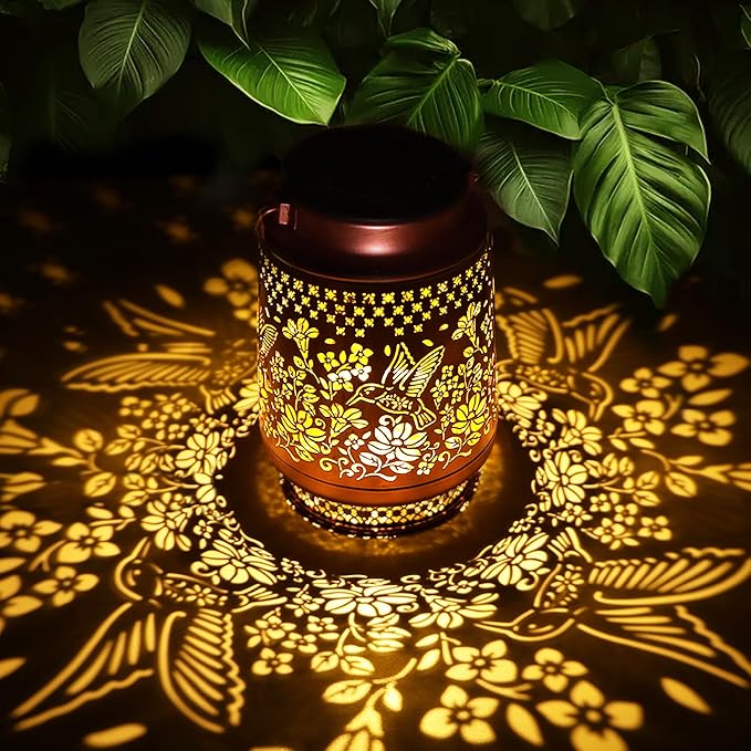 Hummingbird Solar Lanterns, Waterproof LED Porch Lights