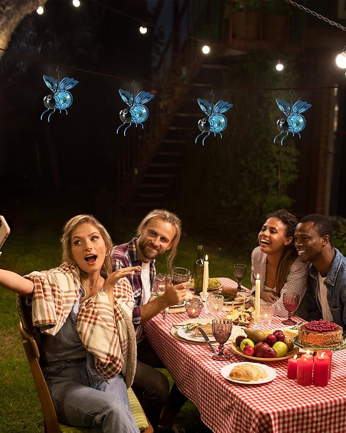 Blue Solar Pathway Lights, Garden LED