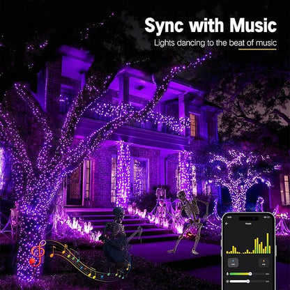 Halloween Backyard String Lights, 98ft 300 LED Waterproof