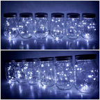 6-Pack Christmas LED String Lights, Waterproof Timer Lights