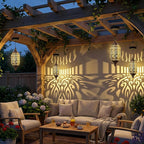 Moroccan Solar Hanging Lantern, Outdoor Pendant