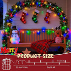 Christmas String Lights, 16.4ft 50 LED Timer