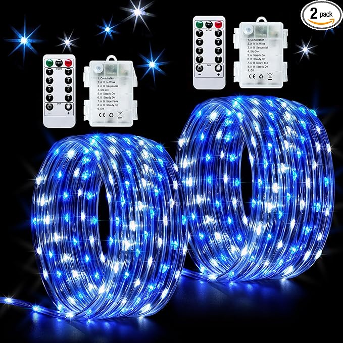 66ft LED Rope Lights, Remote Control Color-Changing