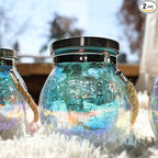 Crackle Solar Lantern Set 2-Pack, Classic Porch Lighting
