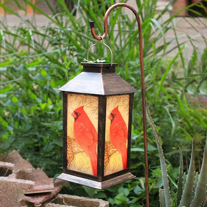 Solar Lanterns, Outdoor Hanging Lanterns Waterproof LED Solar Cardinal Lights Tabletop Lamp for Outdoor Patio Garden as Gifts for Mom Grandma Women