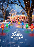 2-Pack C9 Christmas Pathway Lightsft 10 LED
