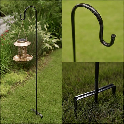 2-Pack 48" Garden Shepherd Hooks, Iron Plant Hangers