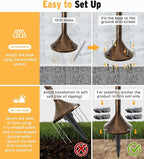 Solar Post Cap Lights 2-Pack, Waterproof LED