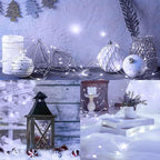 8-Pack 480 LED Christmas Twinkle Lights, 160ft Waterproof for Backyard