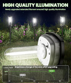 12-Pack Solar Pathway Lights, IP65 Waterproof LED Garden Lights
