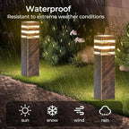 Bronze Solar Patio Post Lights, Outdoor LED Caps