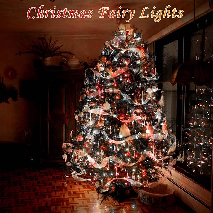 4-Pack Christmas String Lights, 20ft 60 LED Waterproof Twinkle Lights