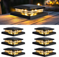 Solar Post Cap Lights 6-Pack, Waterproof LED